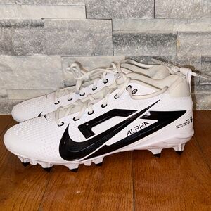 Nike White and Black Alpha Cleats